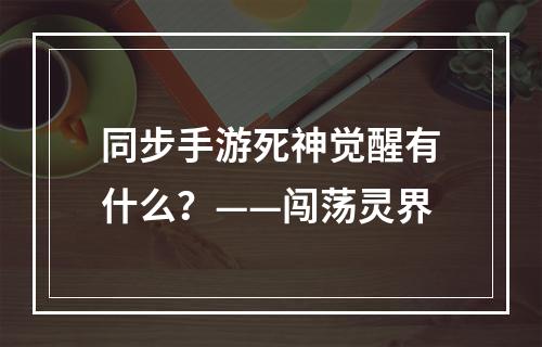 同步手游死神觉醒有什么？——闯荡灵界