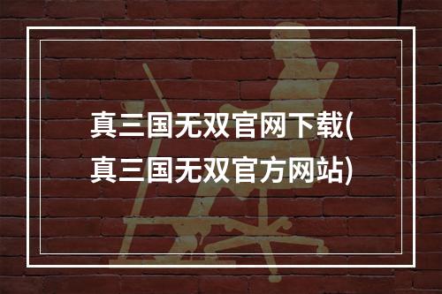 真三国无双官网下载(真三国无双官方网站)