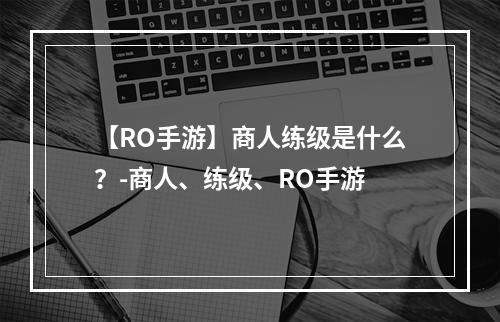 【RO手游】商人练级是什么？-商人、练级、RO手游