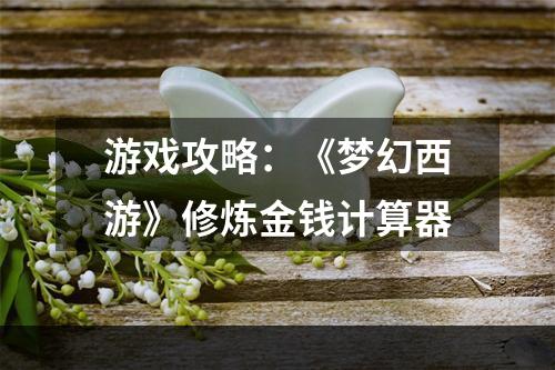 游戏攻略：《梦幻西游》修炼金钱计算器