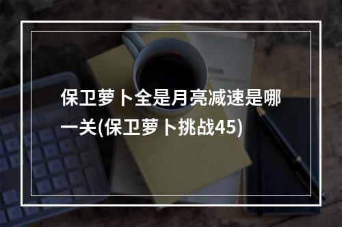 保卫萝卜全是月亮减速是哪一关(保卫萝卜挑战45)