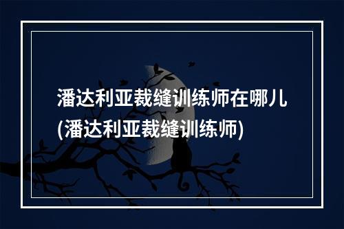 潘达利亚裁缝训练师在哪儿(潘达利亚裁缝训练师)