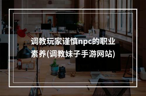 调教玩家谨慎npc的职业素养(调教妹子手游网站)