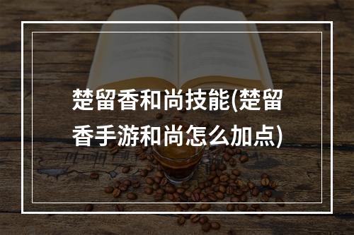 楚留香和尚技能(楚留香手游和尚怎么加点)