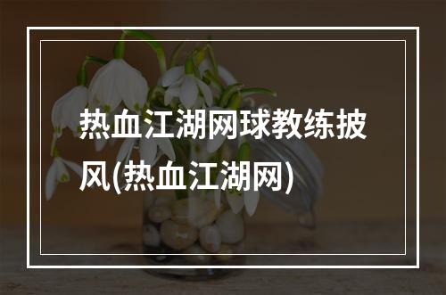 热血江湖网球教练披风(热血江湖网)