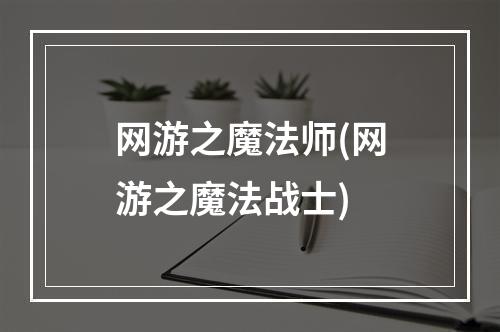 网游之魔法师(网游之魔法战士)