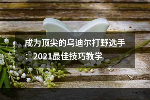 成为顶尖的乌迪尔打野选手：2021最佳技巧教学