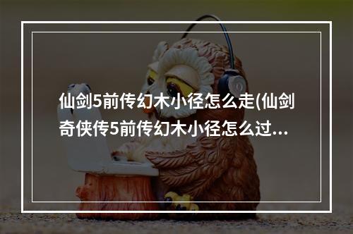 仙剑5前传幻木小径怎么走(仙剑奇侠传5前传幻木小径怎么过)