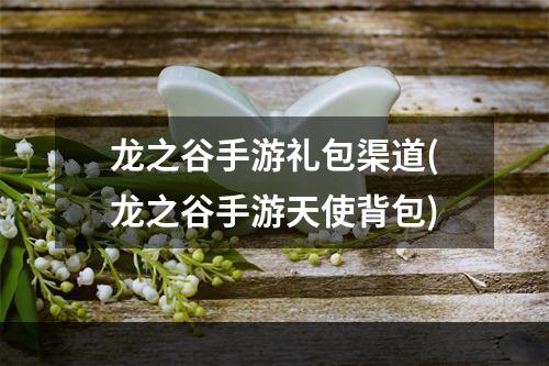 龙之谷手游礼包渠道(龙之谷手游天使背包)