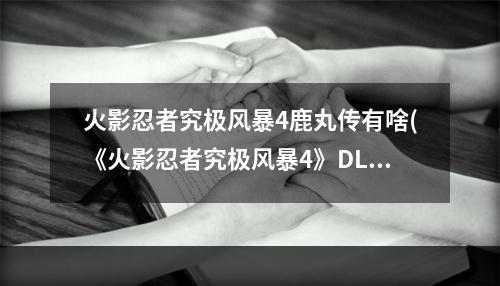 火影忍者究极风暴4鹿丸传有啥(《火影忍者究极风暴4》DLC鹿丸传新增内容一览 鹿丸传新增了)