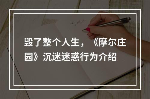 毁了整个人生，《摩尔庄园》沉迷迷惑行为介绍