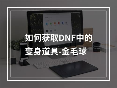 如何获取DNF中的变身道具-金毛球