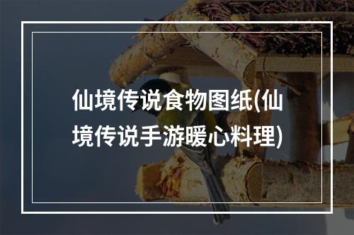 仙境传说食物图纸(仙境传说手游暖心料理)