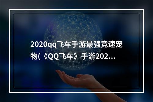 2020qq飞车手游最强竞速宠物(《QQ飞车》手游2022最强宠物排行榜一览 最强的宠物是什么)