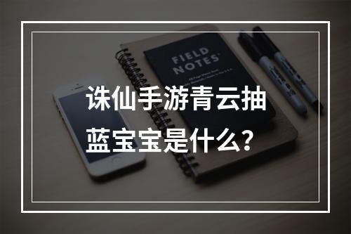 诛仙手游青云抽蓝宝宝是什么？