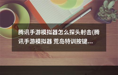 腾讯手游模拟器怎么探头射击(腾讯手游模拟器 荒岛特训按键)