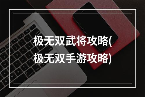 极无双武将攻略(极无双手游攻略)