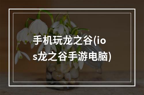 手机玩龙之谷(ios龙之谷手游电脑)