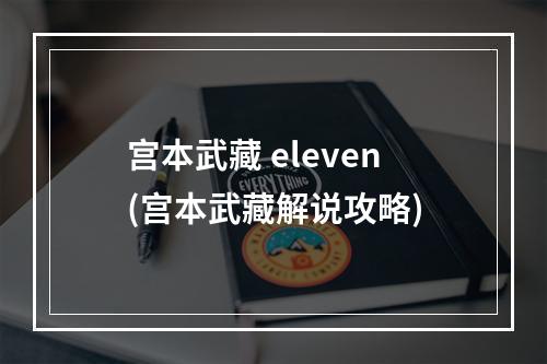 宫本武藏 eleven(宫本武藏解说攻略)