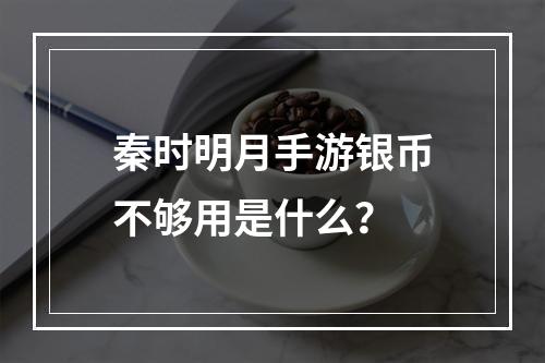 秦时明月手游银币不够用是什么？