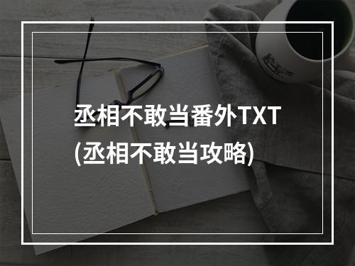 丞相不敢当番外TXT(丞相不敢当攻略)