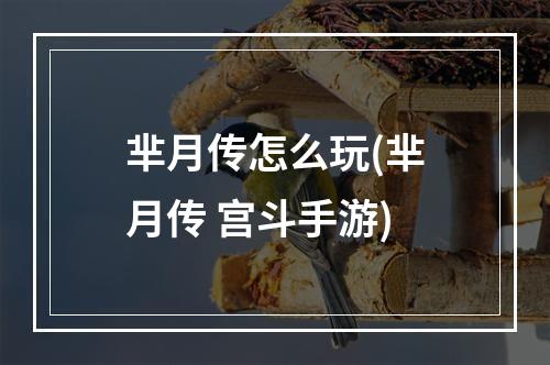 芈月传怎么玩(芈月传 宫斗手游)