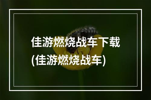 佳游燃烧战车下载(佳游燃烧战车)