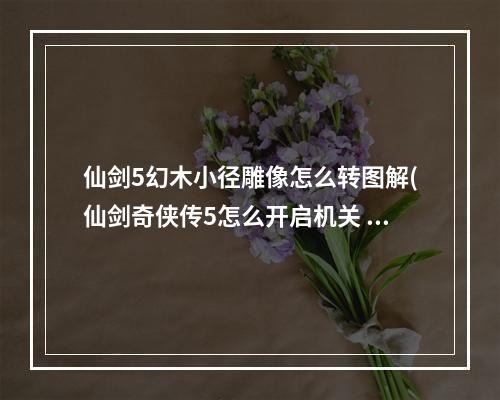 仙剑5幻木小径雕像怎么转图解(仙剑奇侠传5怎么开启机关 幻木小径雕像机关开启方法  )