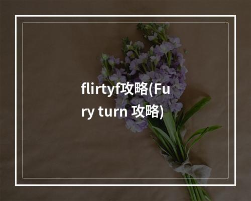 flirtyf攻略(Fury turn 攻略)