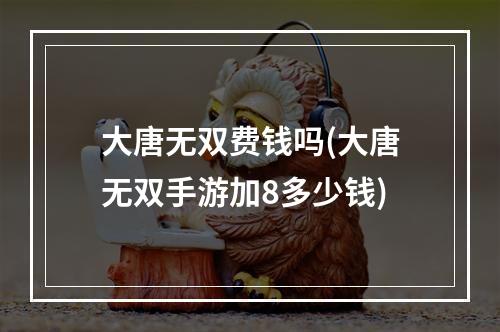 大唐无双费钱吗(大唐无双手游加8多少钱)