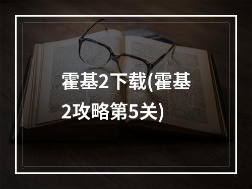 霍基2下载(霍基2攻略第5关)