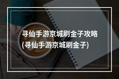 寻仙手游京城刷金子攻略(寻仙手游京城刷金子)