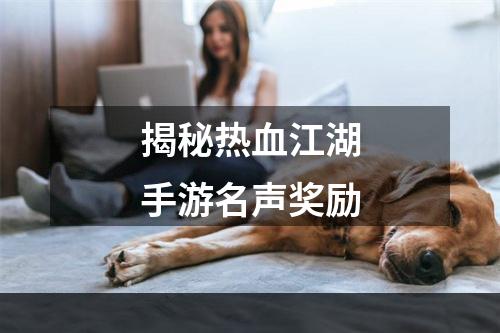 揭秘热血江湖手游名声奖励