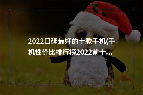 2022口碑最好的十款手机(手机性价比排行榜2022前十名)