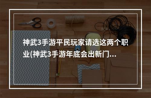 神武3手游平民玩家请选这两个职业(神武3手游年底会出新门派么)