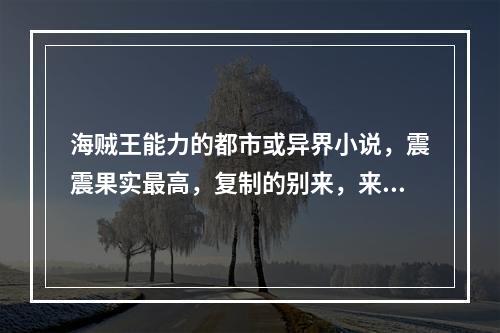 海贼王能力的都市或异界小说，震震果实最高，复制的别来，来大神帮我，脑满意100分奉上！(海贼中的炼金术士)