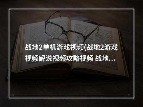 战地2单机游戏视频(战地2游戏视频解说视频攻略视频 战地4游戏视频)