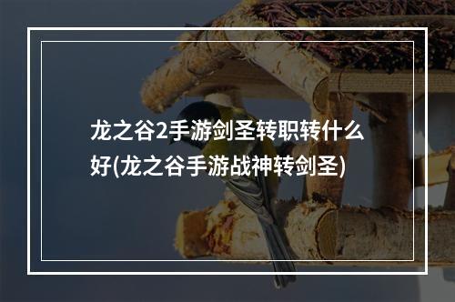 龙之谷2手游剑圣转职转什么好(龙之谷手游战神转剑圣)