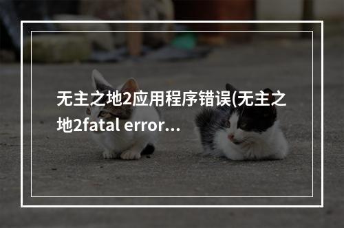 无主之地2应用程序错误(无主之地2fatal error要怎么解决 )