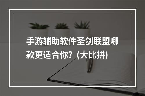 手游辅助软件圣剑联盟哪款更适合你？(大比拼)