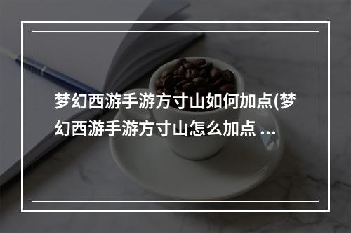 梦幻西游手游方寸山如何加点(梦幻西游手游方寸山怎么加点 方寸山加点攻略 )