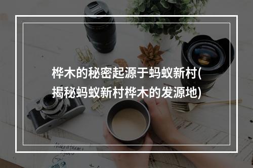 桦木的秘密起源于蚂蚁新村(揭秘蚂蚁新村桦木的发源地)