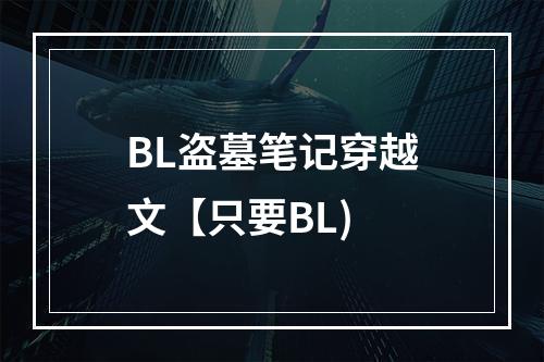 BL盗墓笔记穿越文【只要BL)