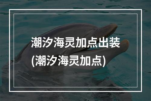 潮汐海灵加点出装(潮汐海灵加点)