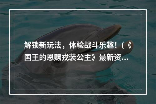 解锁新玩法，体验战斗乐趣！(《国王的恩赐戎装公主》最新资讯)(如何提高佣兵战斗力？(《国王的恩赐戎装公主》攻略))