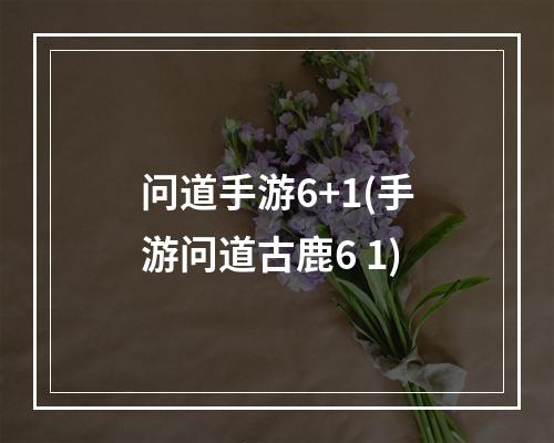 问道手游6+1(手游问道古鹿6 1)