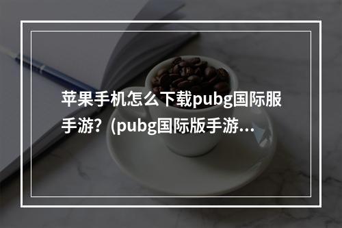 苹果手机怎么下载pubg国际服手游？(pubg国际版手游下载)