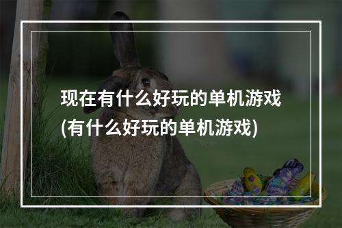 现在有什么好玩的单机游戏(有什么好玩的单机游戏)