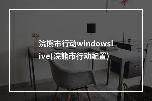 浣熊市行动windowslive(浣熊市行动配置)