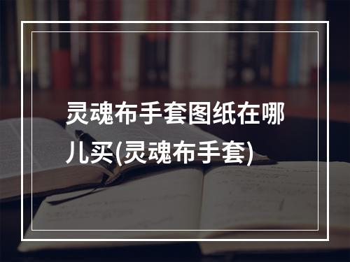 灵魂布手套图纸在哪儿买(灵魂布手套)